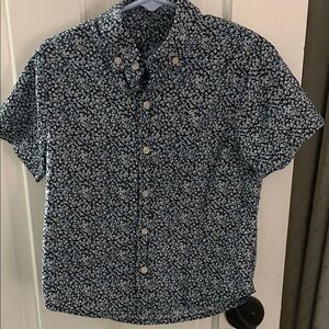 Vineyard Vines Navy/Green Floral Button Down Shirt